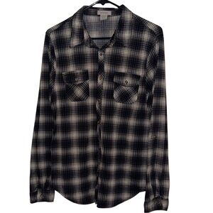 🎄Passport Black and White Plaid Shirt